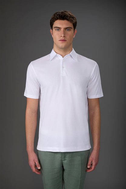 Men's short-sleeved polo shirt in organic cotton