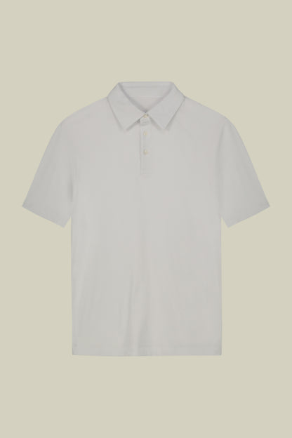 Men's short-sleeved polo shirt in organic cotton