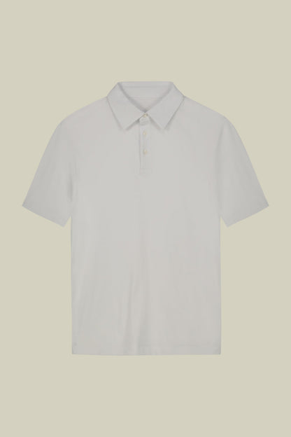 Men's short-sleeved polo shirt in organic cotton