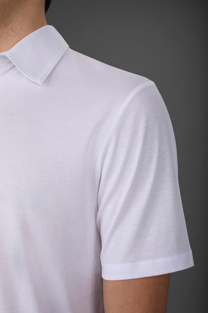 Men's short-sleeved polo shirt in organic cotton