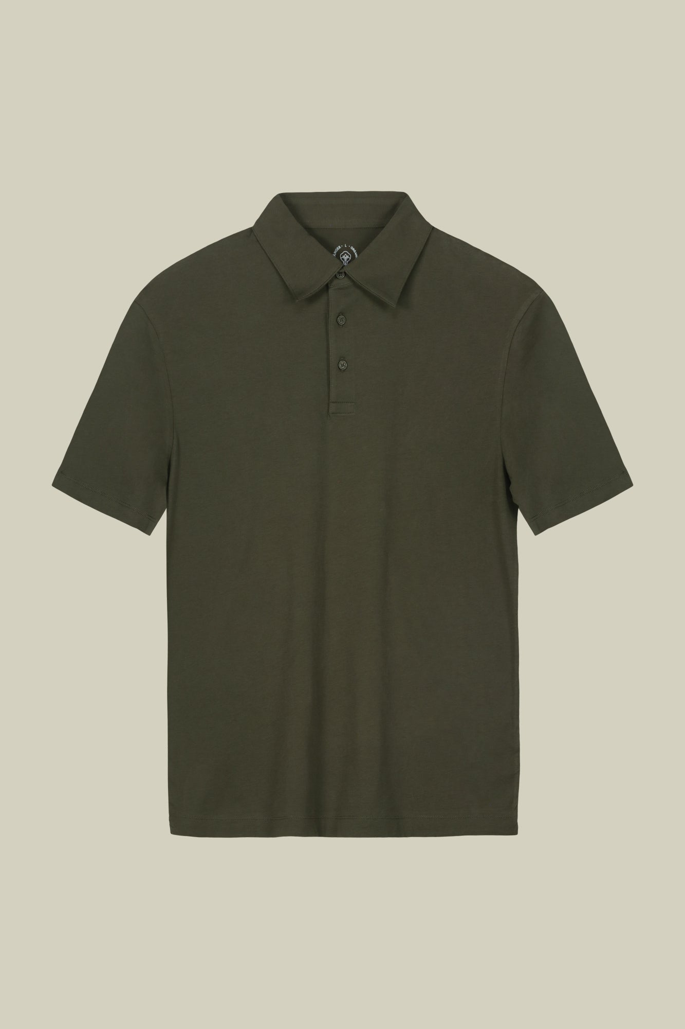 Men's short-sleeved polo shirt in organic cotton