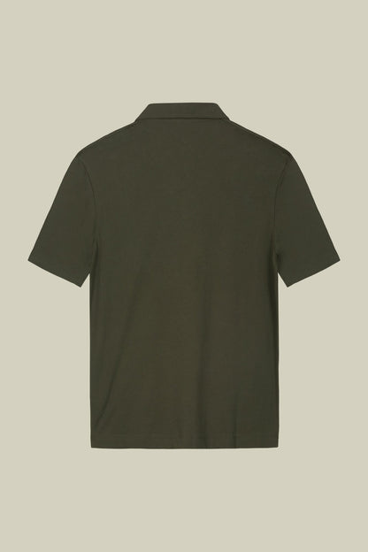Men's short-sleeved polo shirt in organic cotton