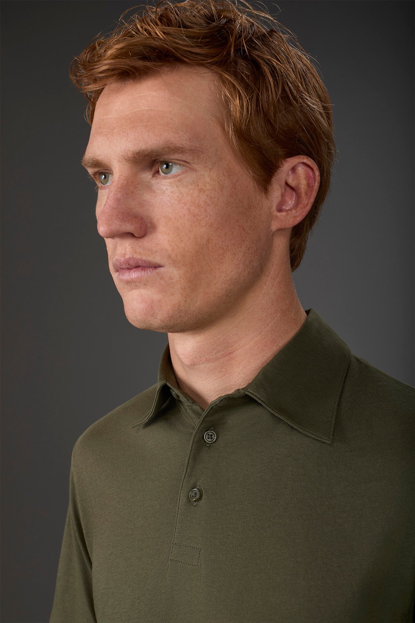 Men's short-sleeved polo shirt in organic cotton