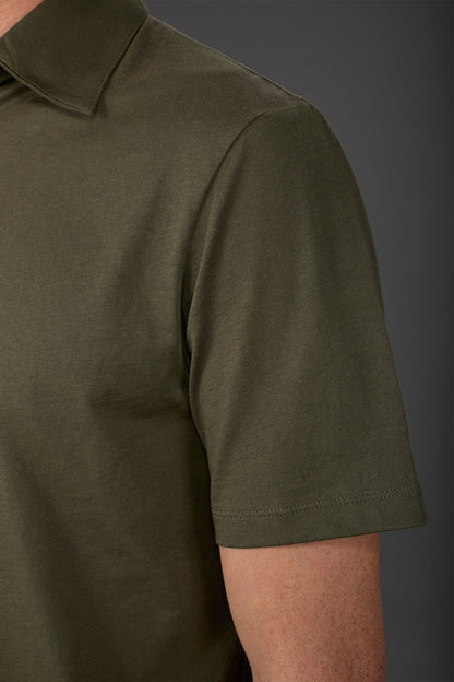 Men's short-sleeved polo shirt in organic cotton