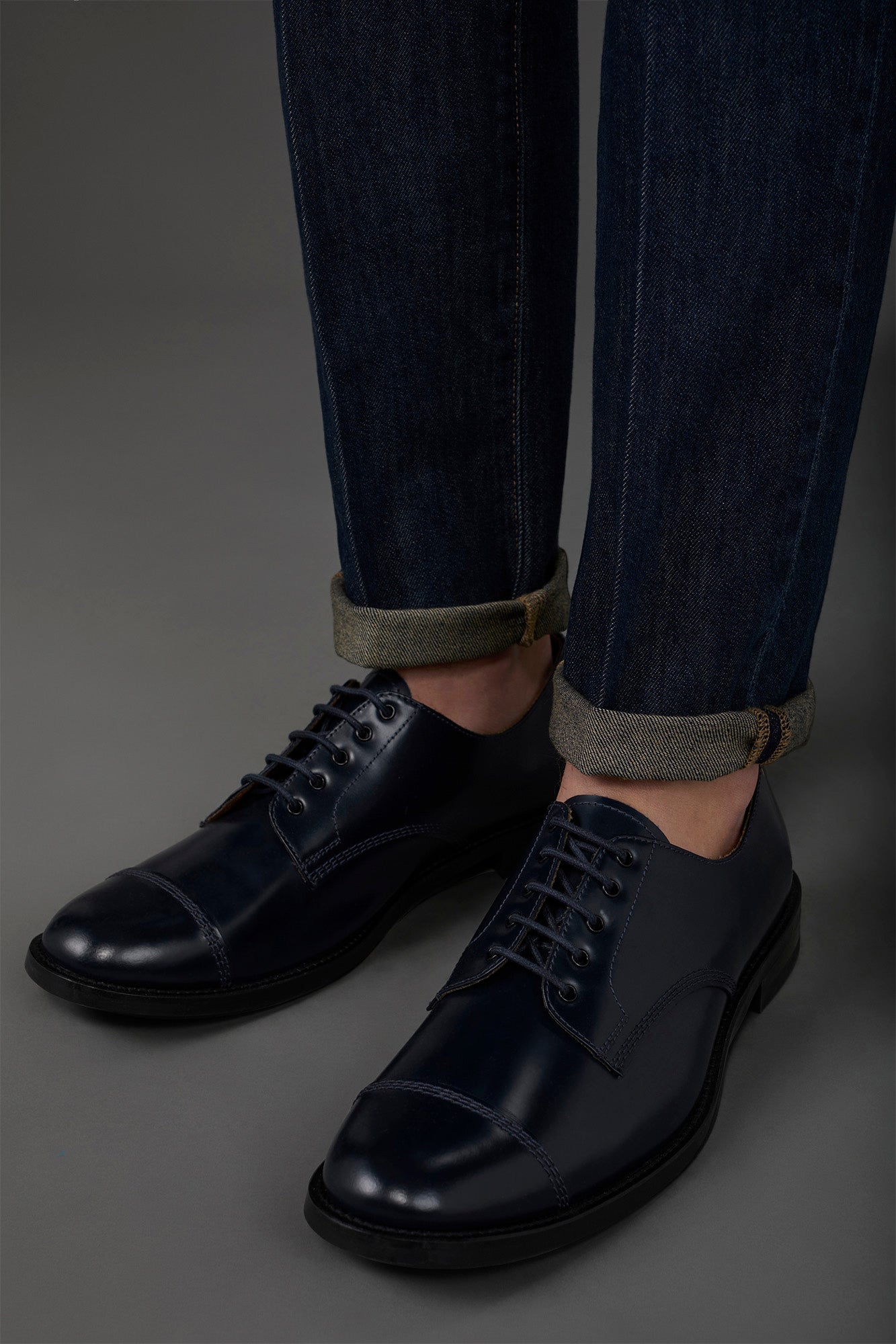 Derby shoe in 100% genuine leather