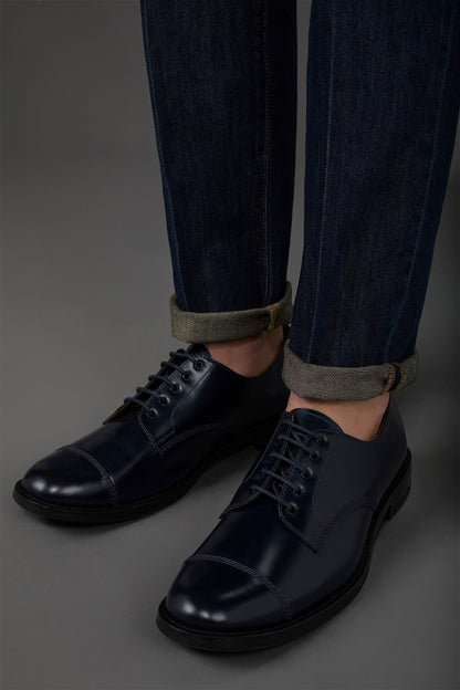 Derby shoe in 100% genuine leather