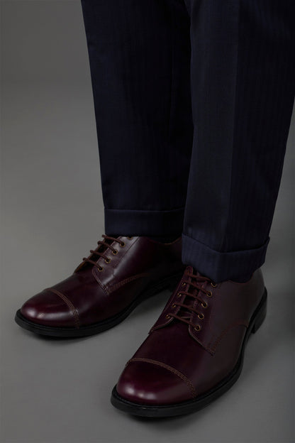 Derby shoe in 100% genuine leather