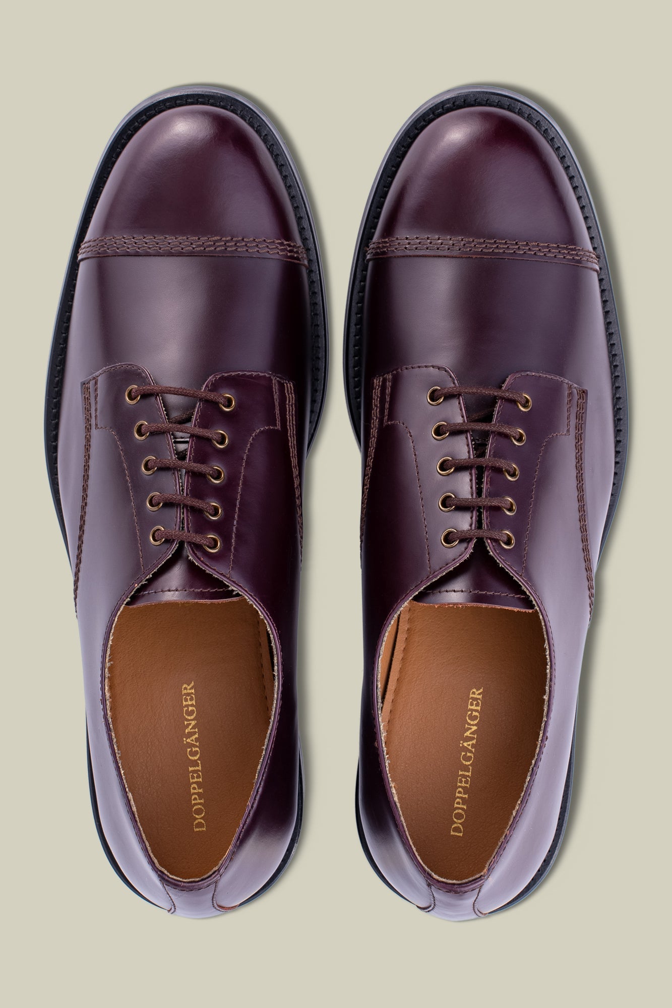 Derby shoe in 100% genuine leather