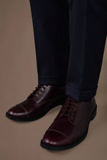 Derby shoe in 100% genuine leather