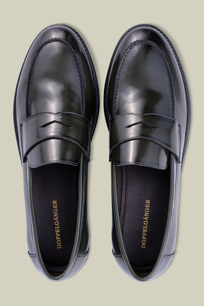 Classic loafers in 100% abrasive leather