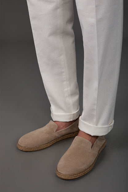 Espadrilles in 100% genuine suede
