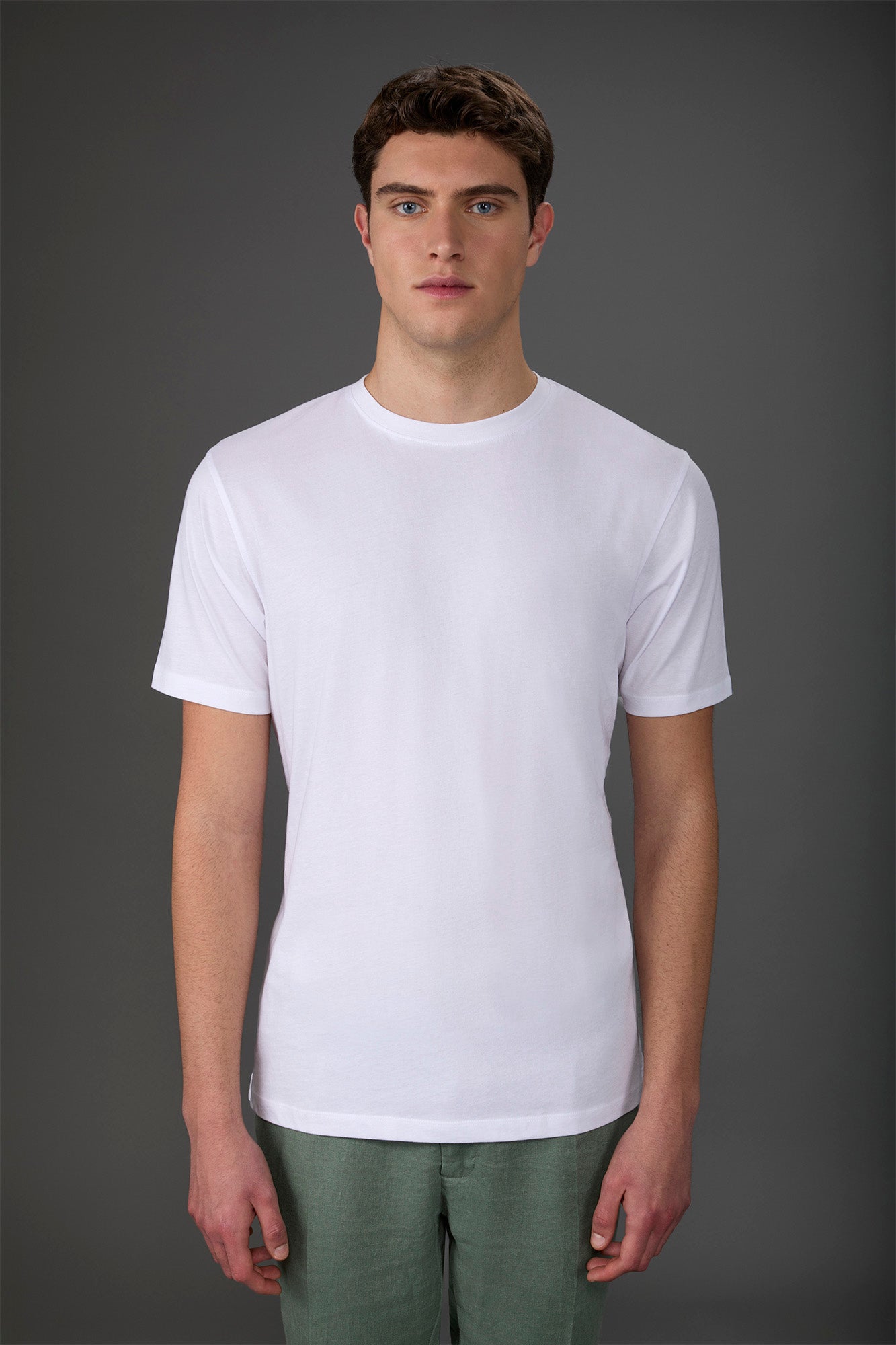 Men's crew neck short sleeve organic cotton T-shirt