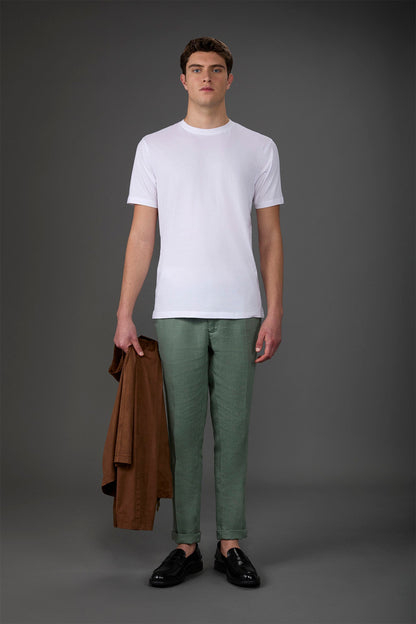 Men's crew neck short sleeve organic cotton T-shirt