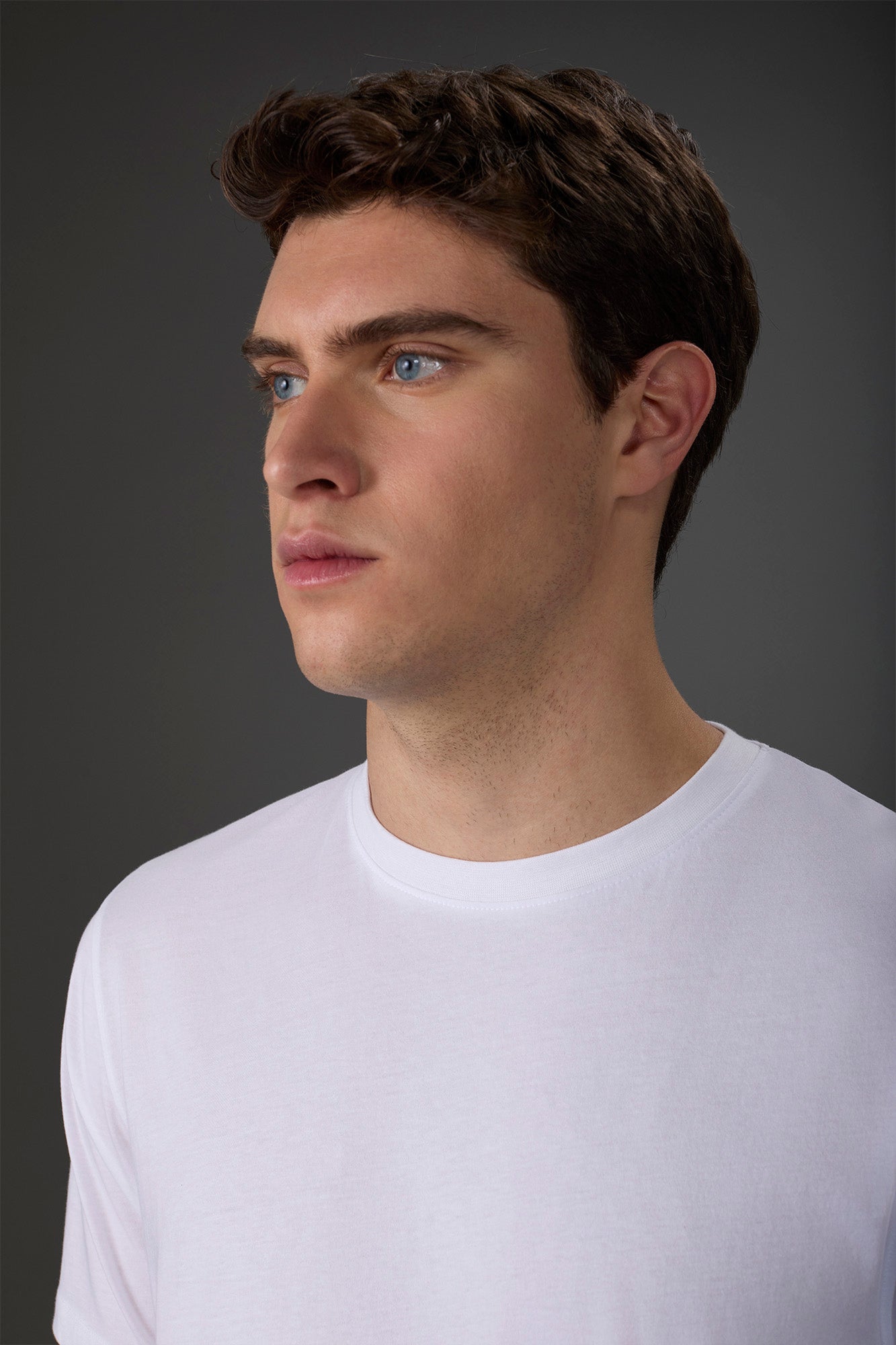 Men's crew neck short sleeve organic cotton T-shirt