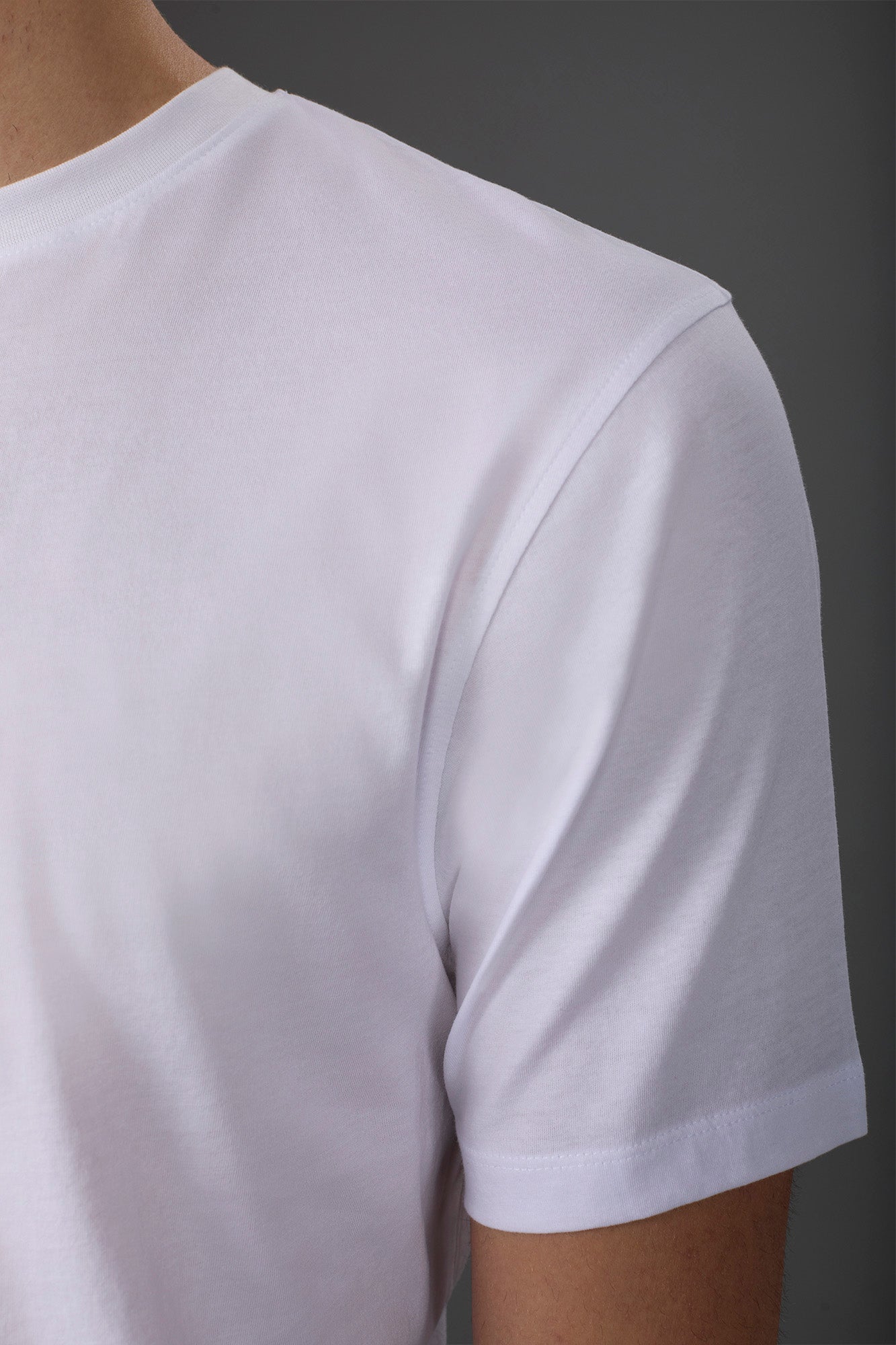 Men's crew neck short sleeve organic cotton T-shirt