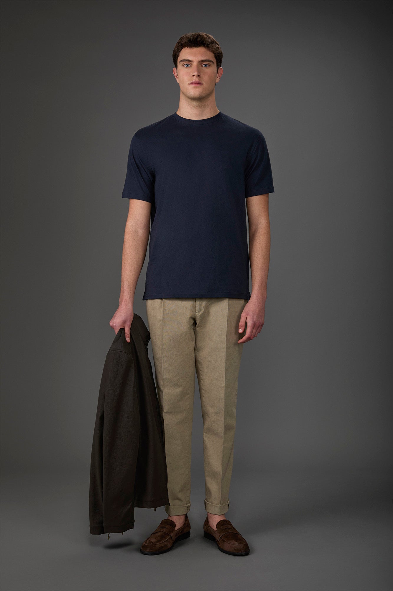 Men's crew neck short sleeve organic cotton T-shirt