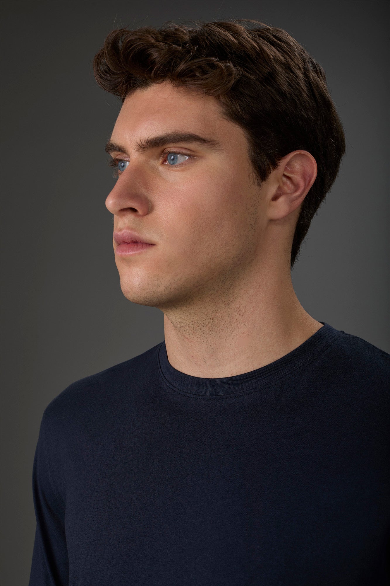 Men's crew neck short sleeve organic cotton T-shirt