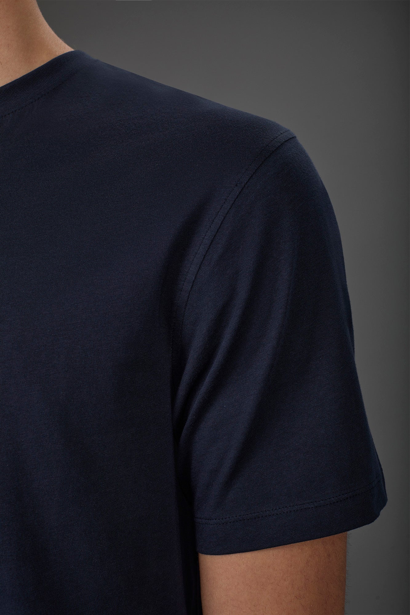 Men's crew neck short sleeve organic cotton T-shirt