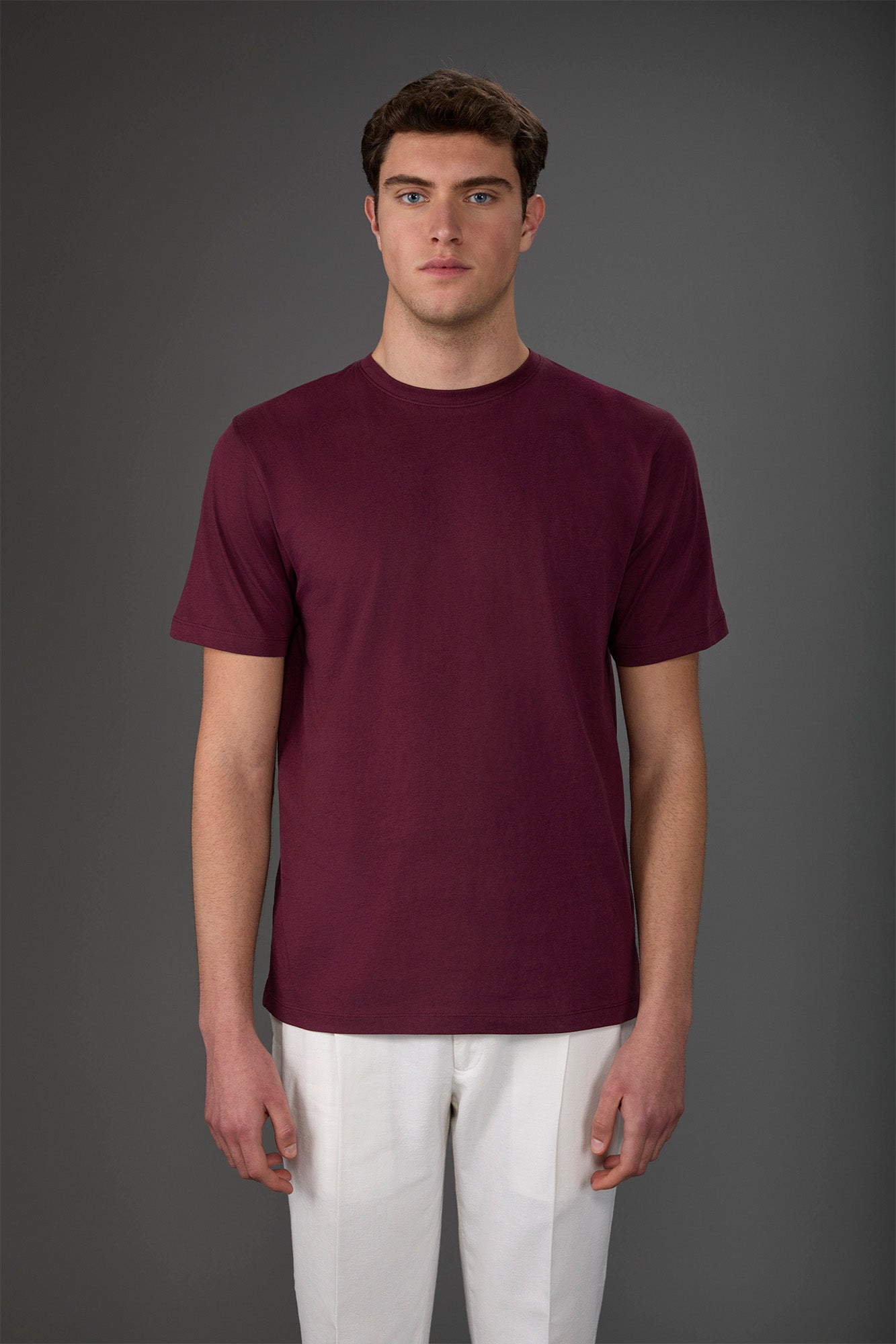 Men's crew neck short sleeve organic cotton T-shirt