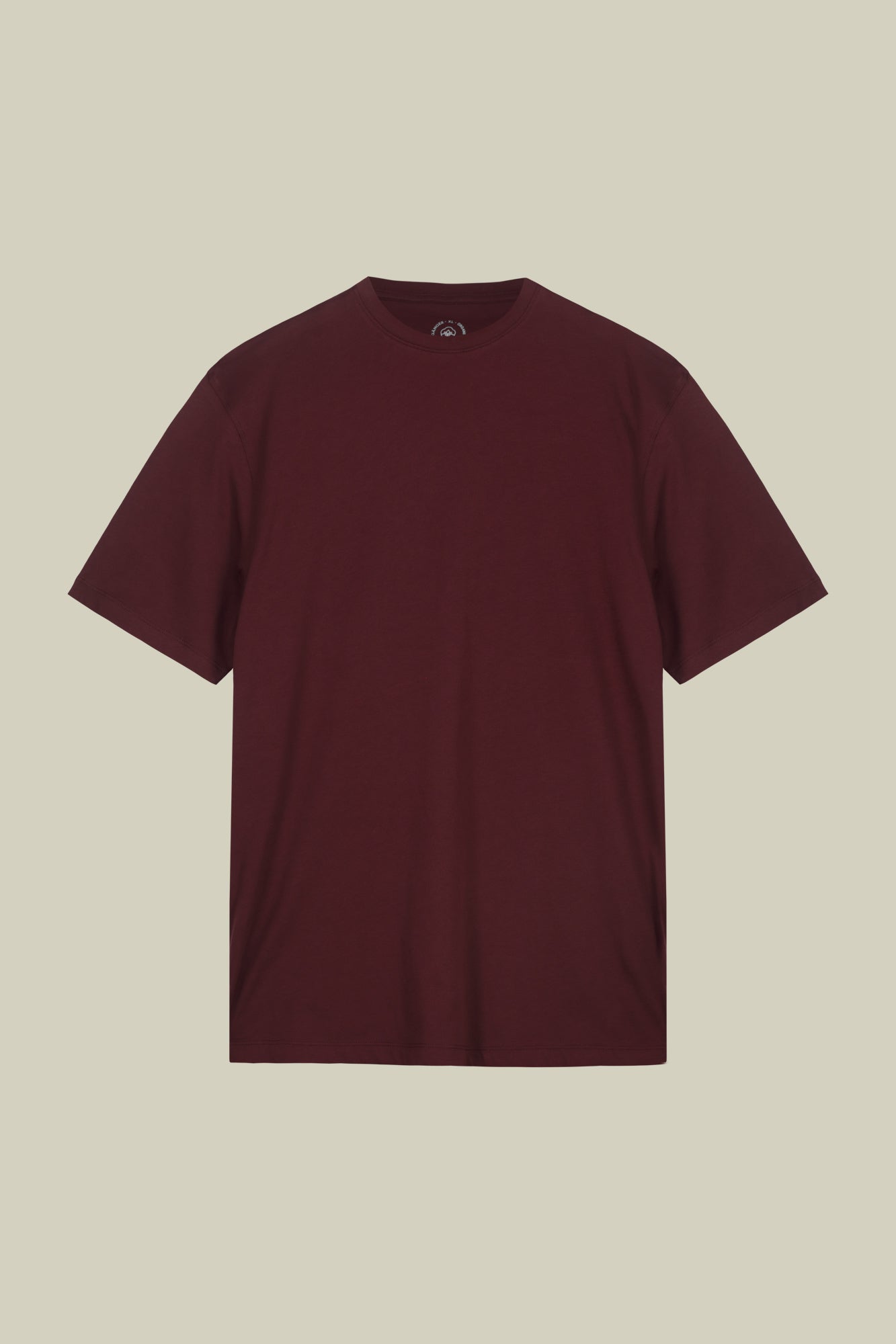 Men's crew neck short sleeve organic cotton T-shirt