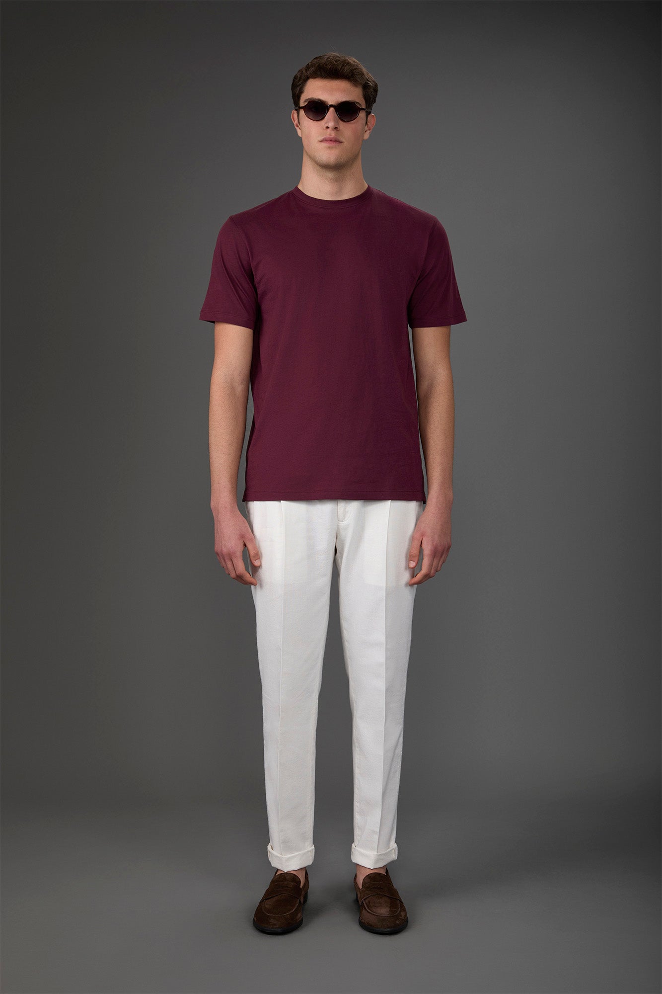 Men's crew neck short sleeve organic cotton T-shirt