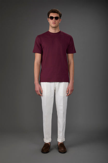Men's crew neck short sleeve organic cotton T-shirt