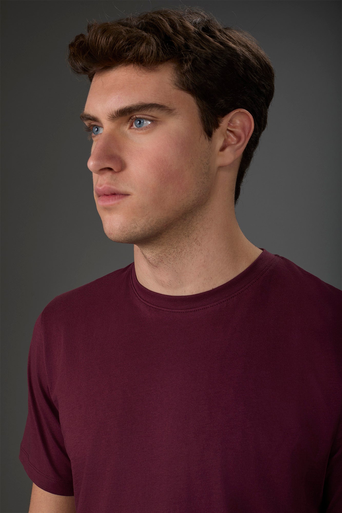 Men's crew neck short sleeve organic cotton T-shirt