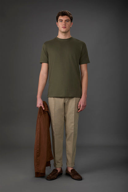 Men's crew neck short sleeve organic cotton T-shirt