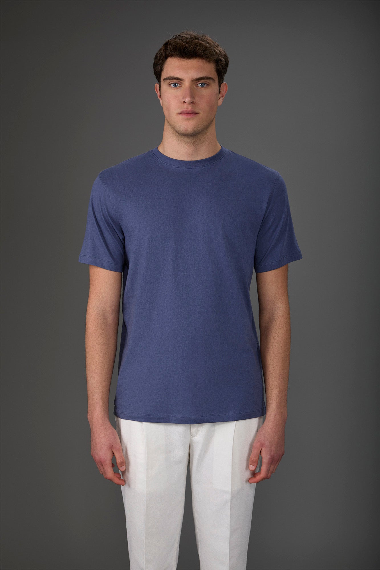 Men's crew neck short sleeve organic cotton T-shirt