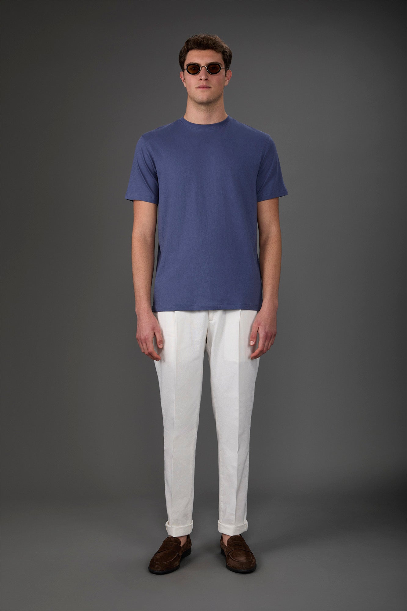 Men's crew neck short sleeve organic cotton T-shirt