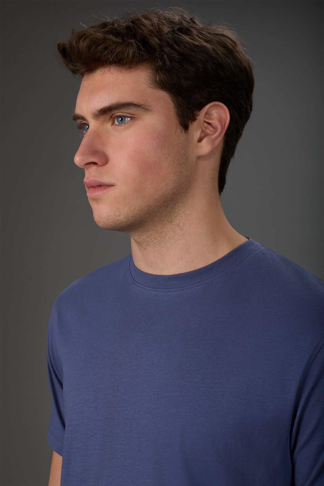 Men's crew neck short sleeve organic cotton T-shirt