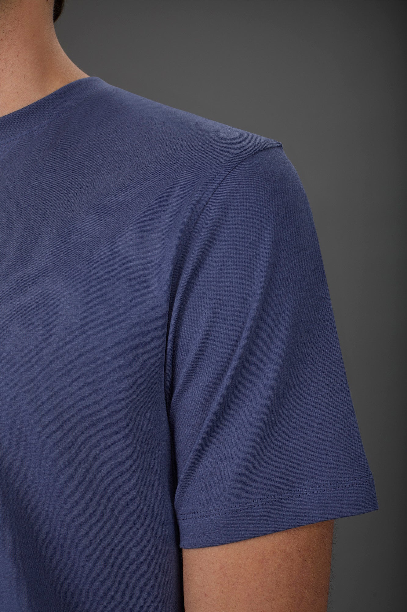 Men's crew neck short sleeve organic cotton T-shirt