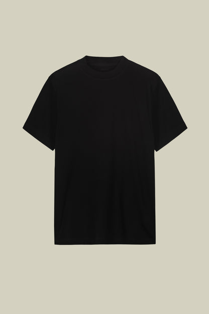 Men's short-sleeved jersey T-shirt with collar 100% cotton