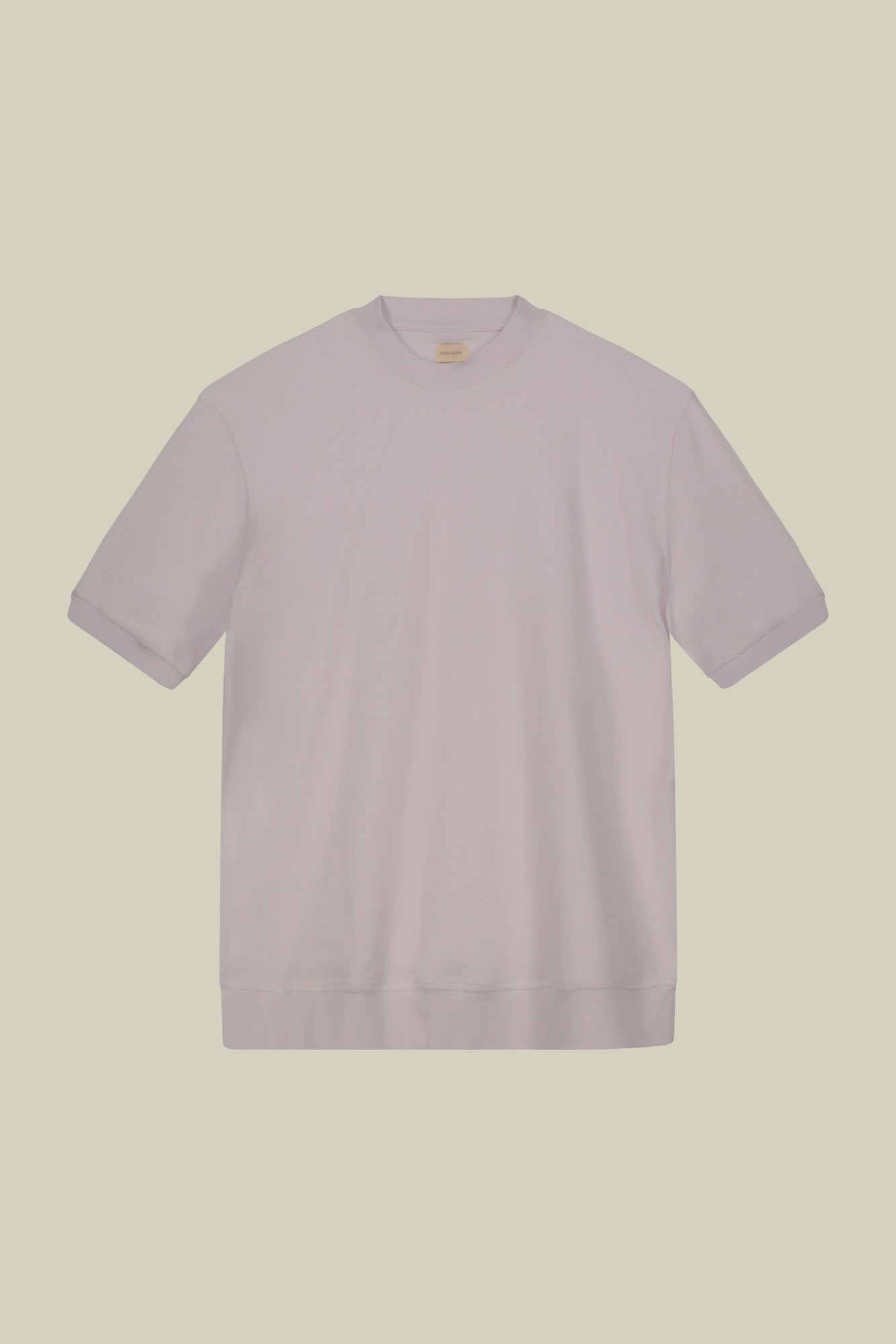 Men's crew neck short sleeve cotton terry T-shirt