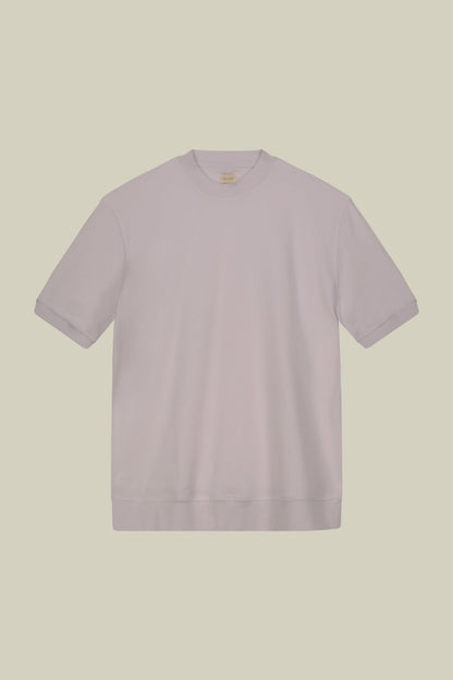 Men's crew neck short sleeve cotton terry T-shirt