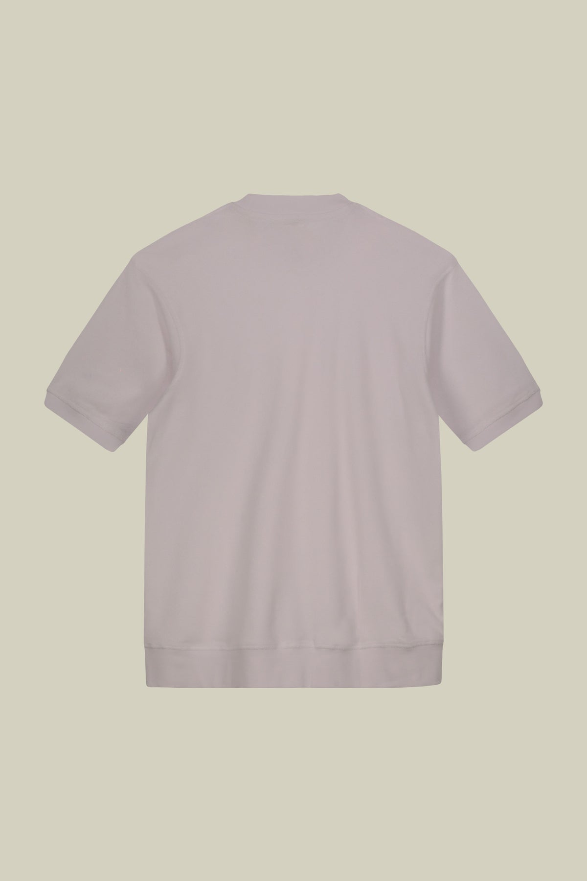 Men's crew neck short sleeve cotton terry T-shirt