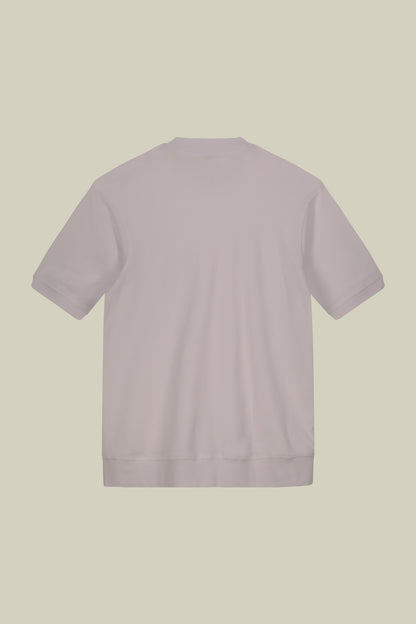 Men's crew neck short sleeve cotton terry T-shirt