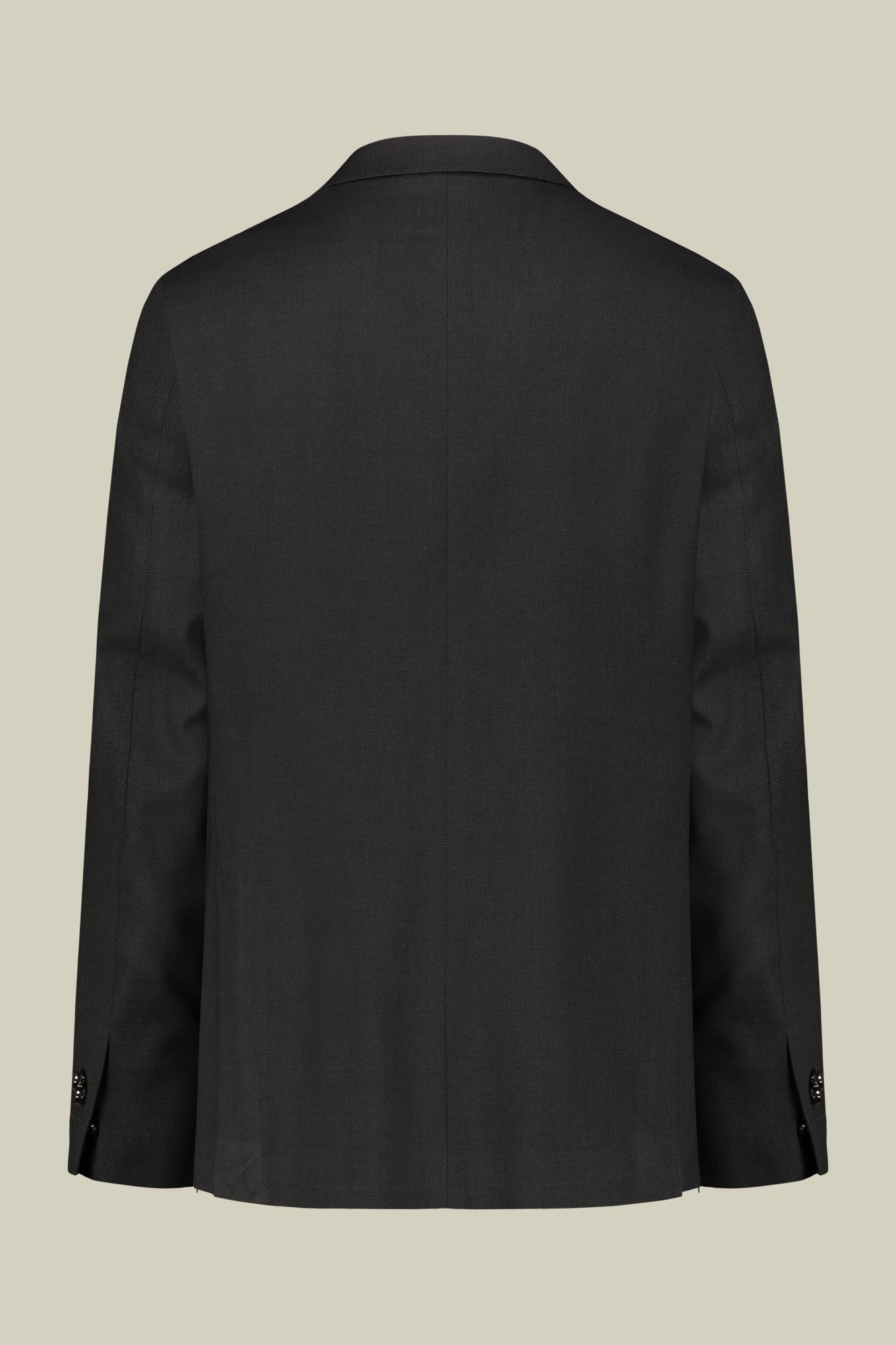 Men's regular fit single-breasted suit in birdseye fabric