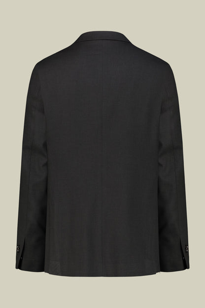 Men's regular fit single-breasted suit in birdseye fabric