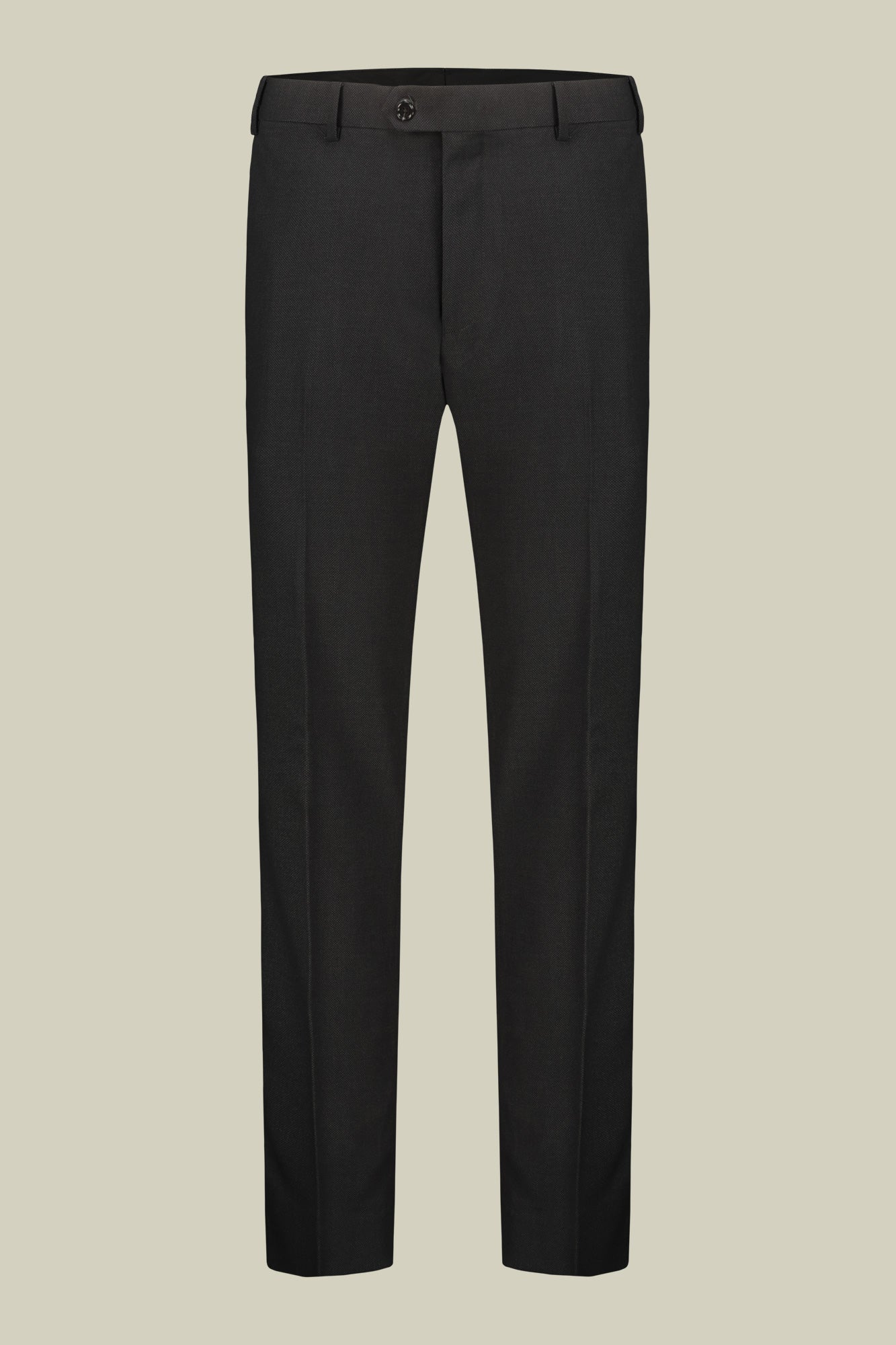 Men's regular fit single-breasted suit in birdseye fabric