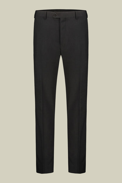 Men's regular fit single-breasted suit in birdseye fabric