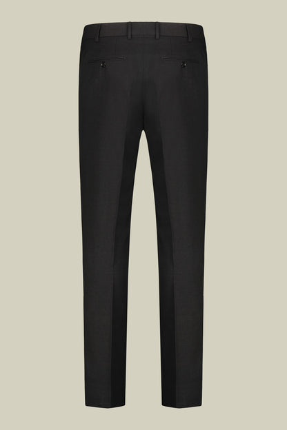 Men's regular fit single-breasted suit in birdseye fabric