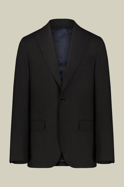 Men's regular fit single-breasted suit in plain fabric