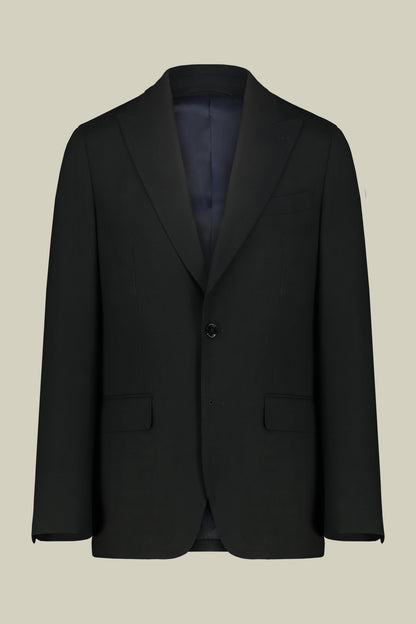Men's regular fit single-breasted suit in plain fabric