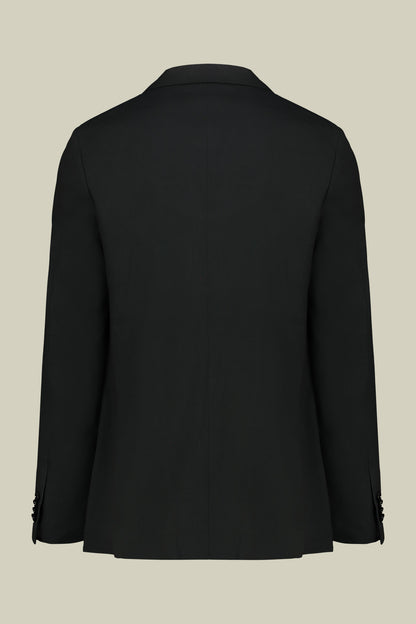 Men's regular fit single-breasted suit in plain fabric