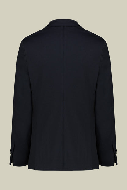Men's regular fit single-breasted suit in birdseye jersey