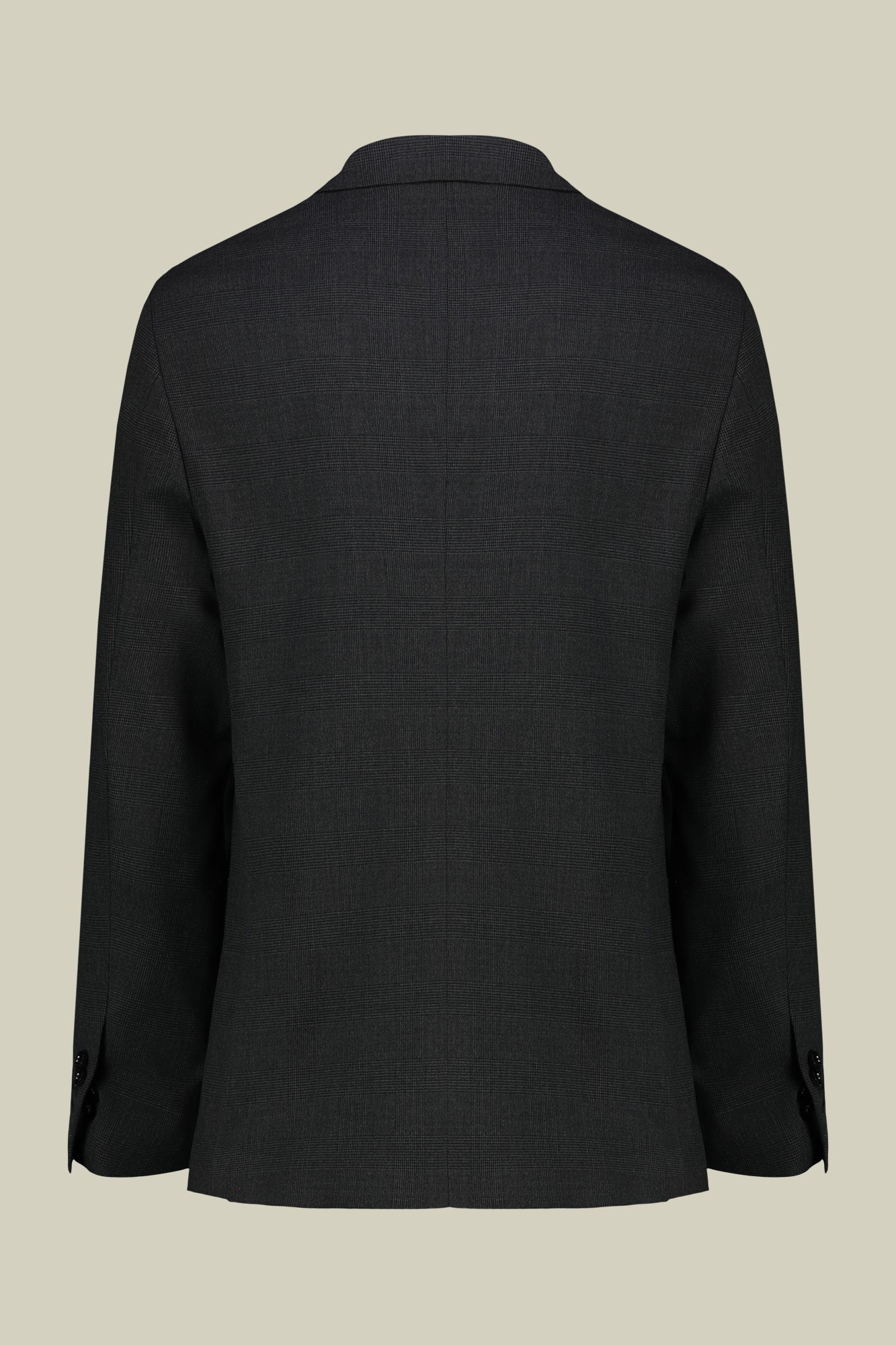 Men's suit with two-button jacket and peak lapel in Prince of Wales check