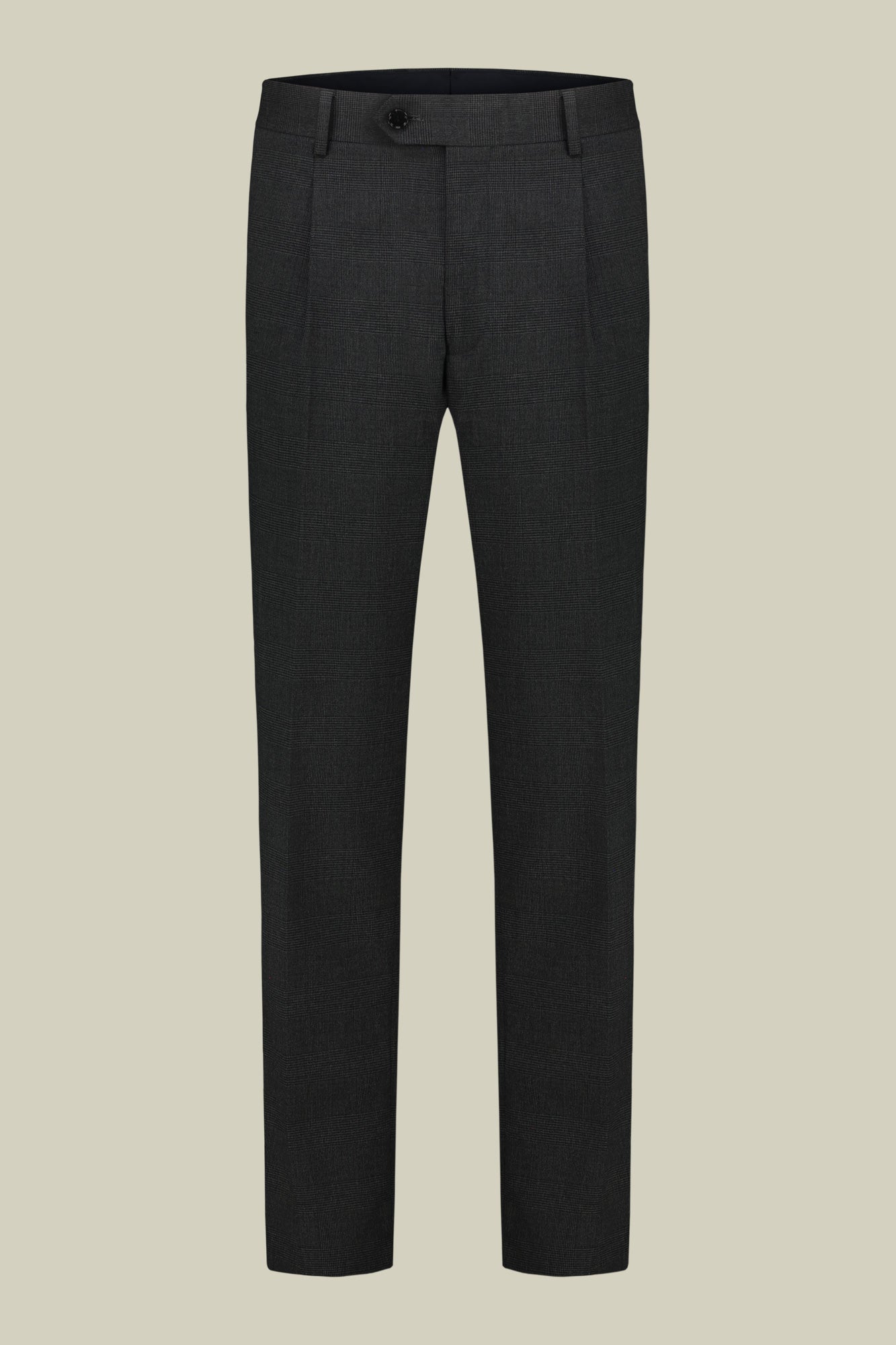 Men's suit with two-button jacket and peak lapel in Prince of Wales check
