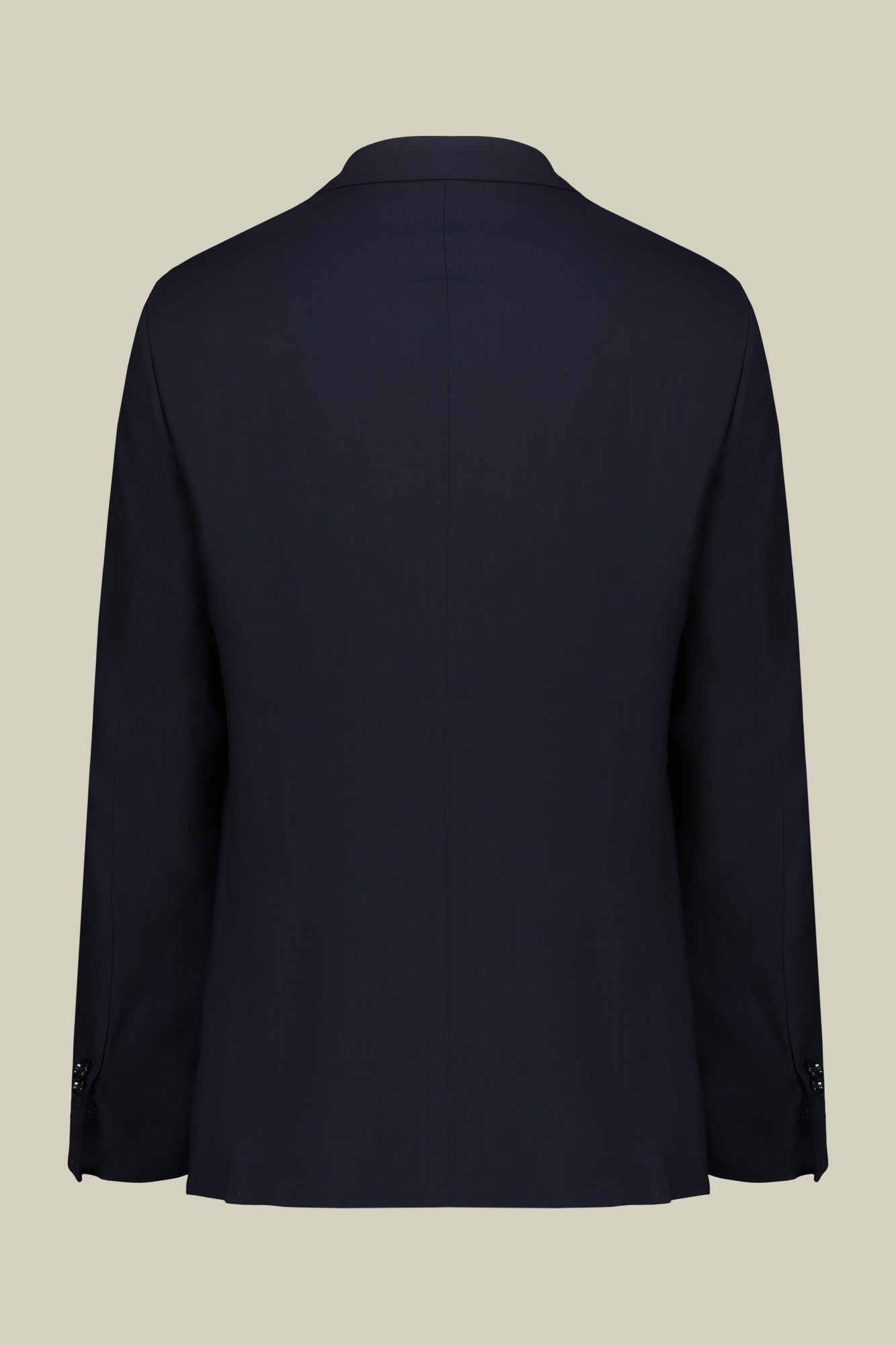 Men's single-breasted suit in herringbone fabric