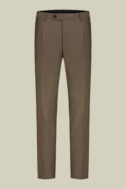 Men's single-breasted suit in herringbone fabric
